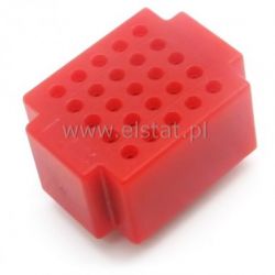 Mini płytka stykowa 25 pól czerwona