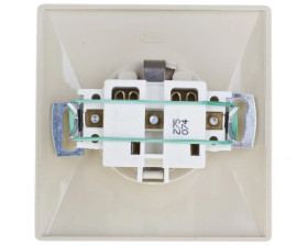 AKCENT Gniazdo pojedyncze z/u Schuko beżowe GP-1AS/01