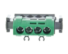 Listwa zaciskowa 4-otwory zielona IP2x Z-4 004830
