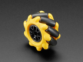 Left Mecanum Wheel - 48mm Diameter - TT Motor or Cross Axle