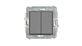 Mini Łącznik Krzyżowy Podwójny Szary Mat 27Mwp-66