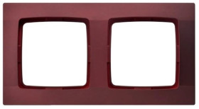 KARO Ramka podwójna burgund R-2S/58