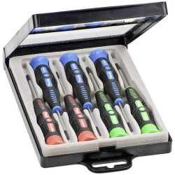 kwb 146200 Screwdriver Set CV-steel 2-component handle 7 pcs