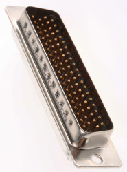 Złącze D-Sub 78-pinowe Męski Proste Montaż na kablu raster 2.42mm Złoto