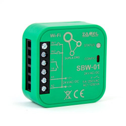 Sterownik bramowy Wi-Fi 1-kanałowy 2-kierunkowy SBW-01 SUPLA Zamel