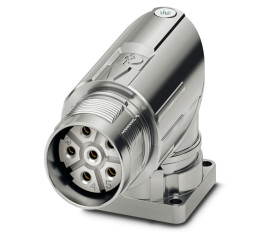 Złącze wielostykowe przemysłowe 6-pinowe M23 Montaż przedni Gniazdo Phoenix Contact