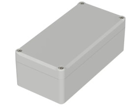 PC enclosure, (L x W x H) 160 x 80 x 57 mm, light gray (RAL 7035), IP65, 62220000