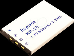 41200 Battery, digital camera, compatible, 630 mAh