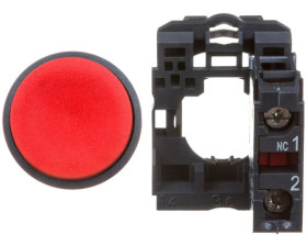 Przycisk sterowniczy 22mm czerwony z samopowrotem 1R wystający XB5AL42