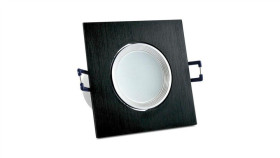 Oprawa Podtynkowa Ruchoma Kwadratowa Led Czarna 6W 500Lm 6400K Goldlux