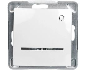 IMPRESJA Przycisk /dzwonek/ z podświetleniem biały ŁP-6YS/m/00