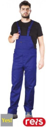 Spodnie robocze ogrodniczki BHP YES niebieskie TRWAŁE rozmiar 52