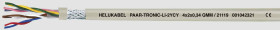 Helukabel 21113-500 Kabel do transmisji danych Li2YCY 4 x 2 x 0.22 mm² szary 500 m