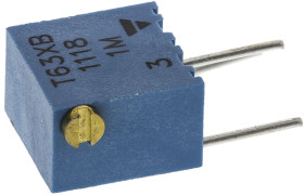 Potencjometr dostrojczy 1MΩ THT 0.06W 14 -zwoje Regulacja boczna 1,8 mm