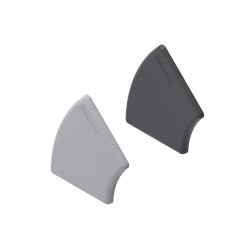 Maskownica profilu pasuje do rowka 10mm Czarny Przykrywka PP