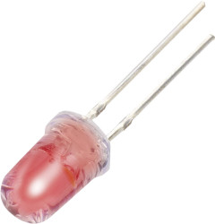 Diody LED do montażu przewlekanego, czerwona, biała, okrągła 5 mm 950 mcd, 2000 mcd 30°, 18° 20 mA, 20 mA 2 V, 3,3 V YBR