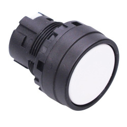 YW1B-A1W White 22mm Maintained Push Button Bezel for Non-illuminated IDEC