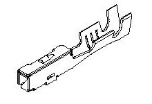 Zacisk zagniatany Żeński Molex 5065 22AWG Przewody i kable