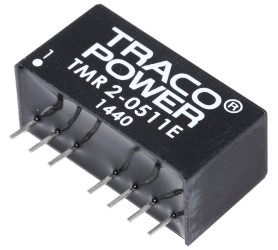 Przetwornica DC-DC, 2W, Uwe 4,5 → 9 V DC, Uwy 5V dc, Iwy 400mA, TRACOPOWER