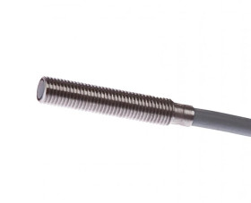 Czujnik indukcyjny M4x0.5 dł 22mm zabudowany Sn: 1mm 10-30V DC PNP NO IO-Link kabel 2m PUR IP67 IB040106