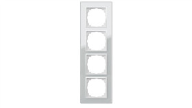 Sentia Ramka Poczwórna Szkło Biała 1474-62