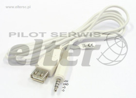 Kabel Jack AUX 3,5mm - Gniazdo USB 1,5m 4pin