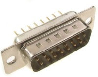 DMS-15-W Wtyk szufladowy do druku prosty 15 pin