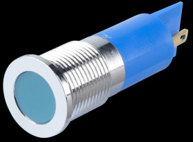Q14F1CXXB220E Indicator LED, 220 V AC, 14 mm, FASTON, blue/BrC
