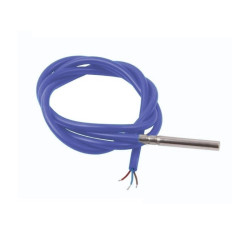 SONDA PT100 6x50mm -20oC 250oC 3-PIN PRZEWÓD 1,5m Rezystancyjna sonda temperatury z przewodem