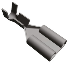 Konektor płaski Żeński 6.35 x 0.81mm długość 19.2mm Izolacja: Nieizolowane