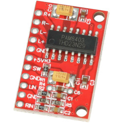 Wzmacniacz audio stereo PAM8403 5V 3W dwukanałowy