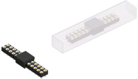 Socket header, 26 pole, pitch 2.54 mm, straight, MK220SMD26BSM