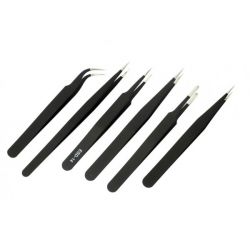 Pęseta metalowa zestaw 6szt