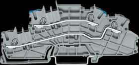 2003-6649 Multi-level installation terminal block, 2.5 mm², N/L, grey