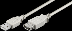 68715 USB 2.0 Hi-Speed extension cable 1.8 m grey