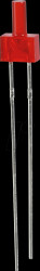 L-13ID Flat LED, 2.0 mm, wired, red, 12 mcd, 70°