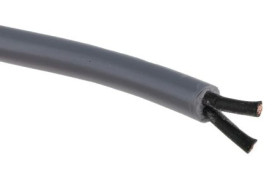 Kabel sterowniczy YY, 2-żyłowy, 1 mm², Ø 5.7mm Nieekranowany, izolacja Polichlorek winylu PVC