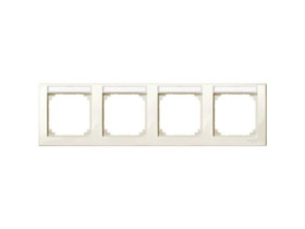 MERTEN M-SMART Ramka 4 poczwórna pozioma z polem opisowym kremowy MTN471444 SCHNEIDER ELECTRIC