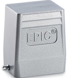 Grommet housing, size HB6, aluminum alloy, M20/M32, angled, longitudinal bow locking, IP65, 79022200