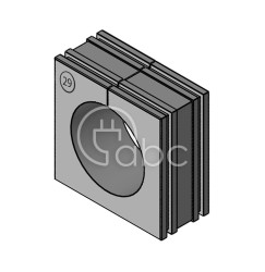 Moduł uszczelniający KT duży, KT 29, z otworem 1x29-30 mm, 41229