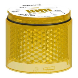 Moduł świetlny, kolumna świetlna, żółty, Ø70mm, migający, kolorowa soczewka, Harmony XVB7, XVB7C58