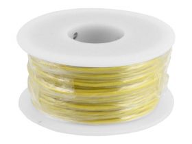 Przewód miedziany cynowany 0,25mm² żółty 25m