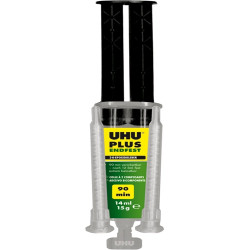 2 components adhesive 15 g syringe, UHU PLUS ENDFEST 90MIN 14ML, 15G