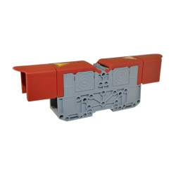 Złączka śrubowa, skręcana z końcówką oczkową MRK120mm2 czerwona, T0-2407-1030078