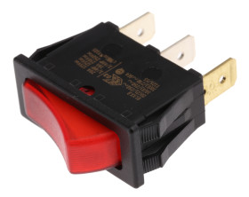 Przełącznik kołyskowy Wł.-wył. podświetlany 20 A SPST Czerwony Molveno