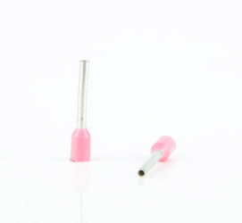 Insulated wire end ferrule, 0.34 mm², 10 mm/6 mm long, DIN 46228-4, pink, BYB-4-18H0054