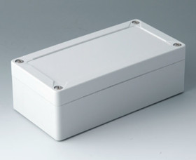 PC enclosure, (L x W x H) 162 x 82 x 55 mm, light gray (RAL 7035), IK08, C7016012