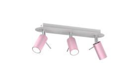 Lampa Sufitowa Preston Pink/White 3X Mini Gu10 Mlp7628 Milagro