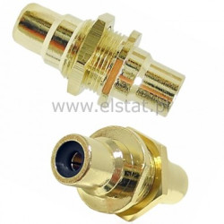 Przejście RCA : Gniazdo- Gniazdo RCA, złote