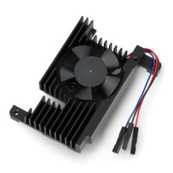 All-In-One - wentylator chłodzący z radiatorem - aluminiowy - z regulacją PWM - do Raspberry Pi 4B - Waveshare 22913